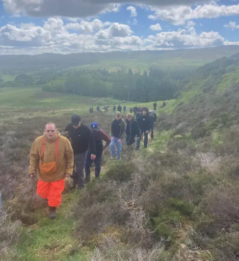 Leading the walk